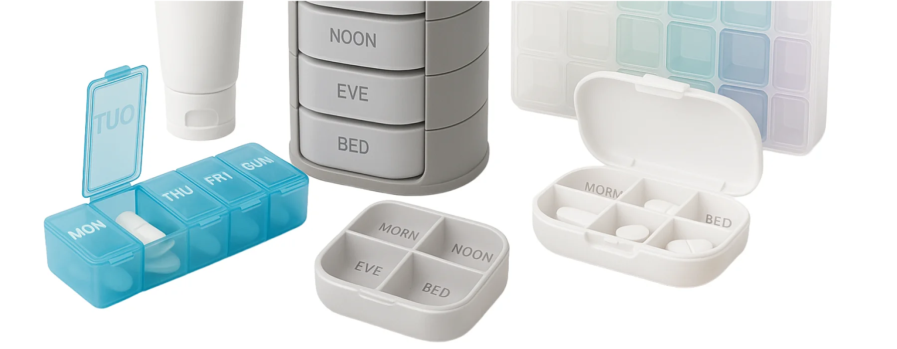 Boxy, dávkovače liekov