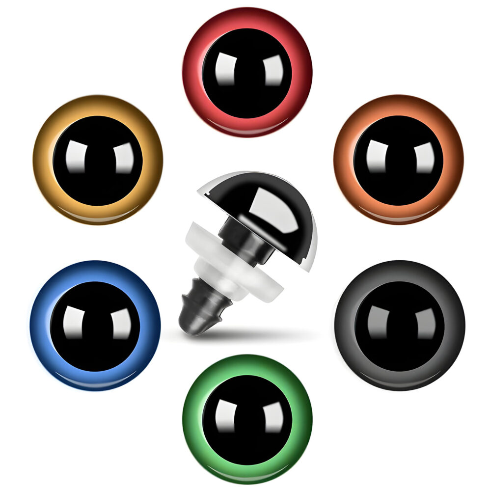 Farebné očká a nosy do maskotov – rôzne tvary a veľkosti