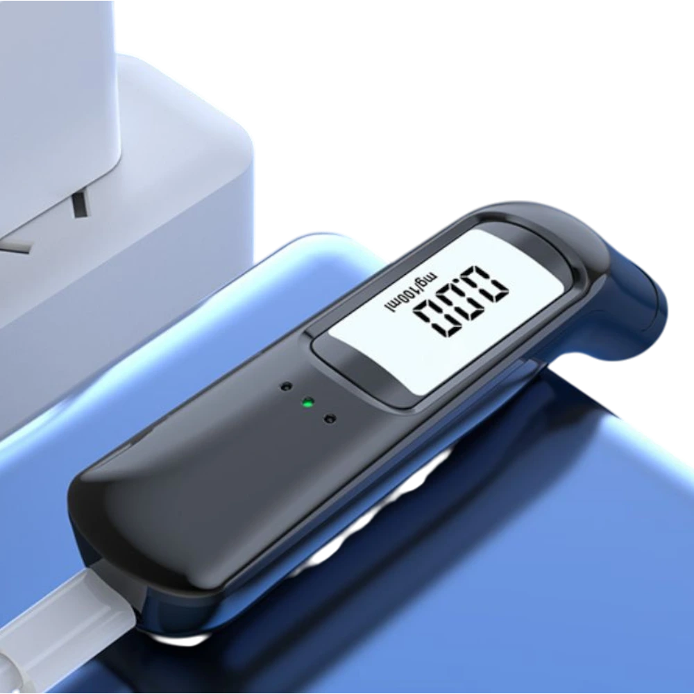 Digitálny alkohol tester – ukážka merania