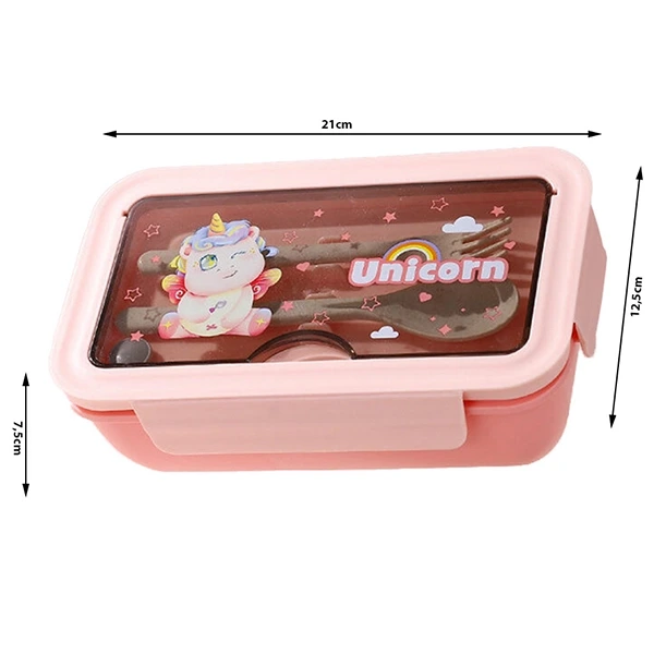 školský obedár s priehradkami a príborom