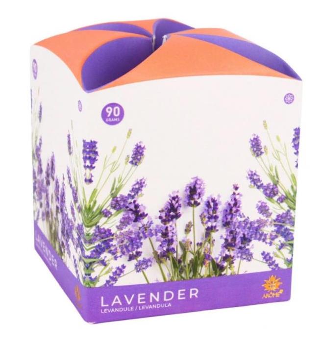 ARÔME sviečka 90 g – Lavender v skle a flower boxe