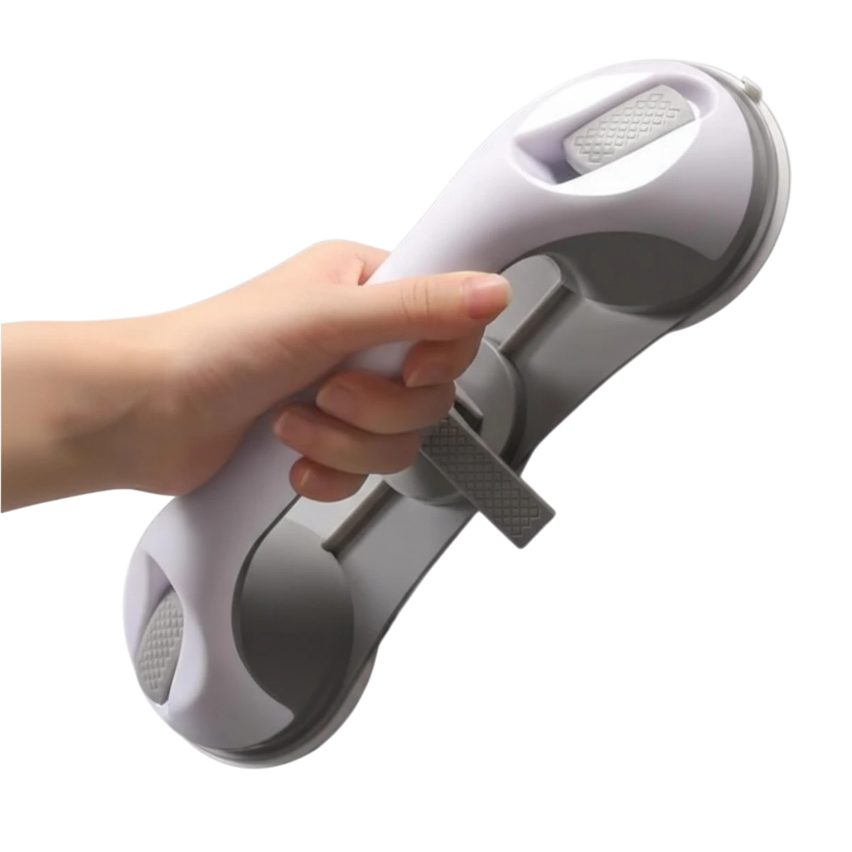 Bočný pohľad na madlo s prísavkami