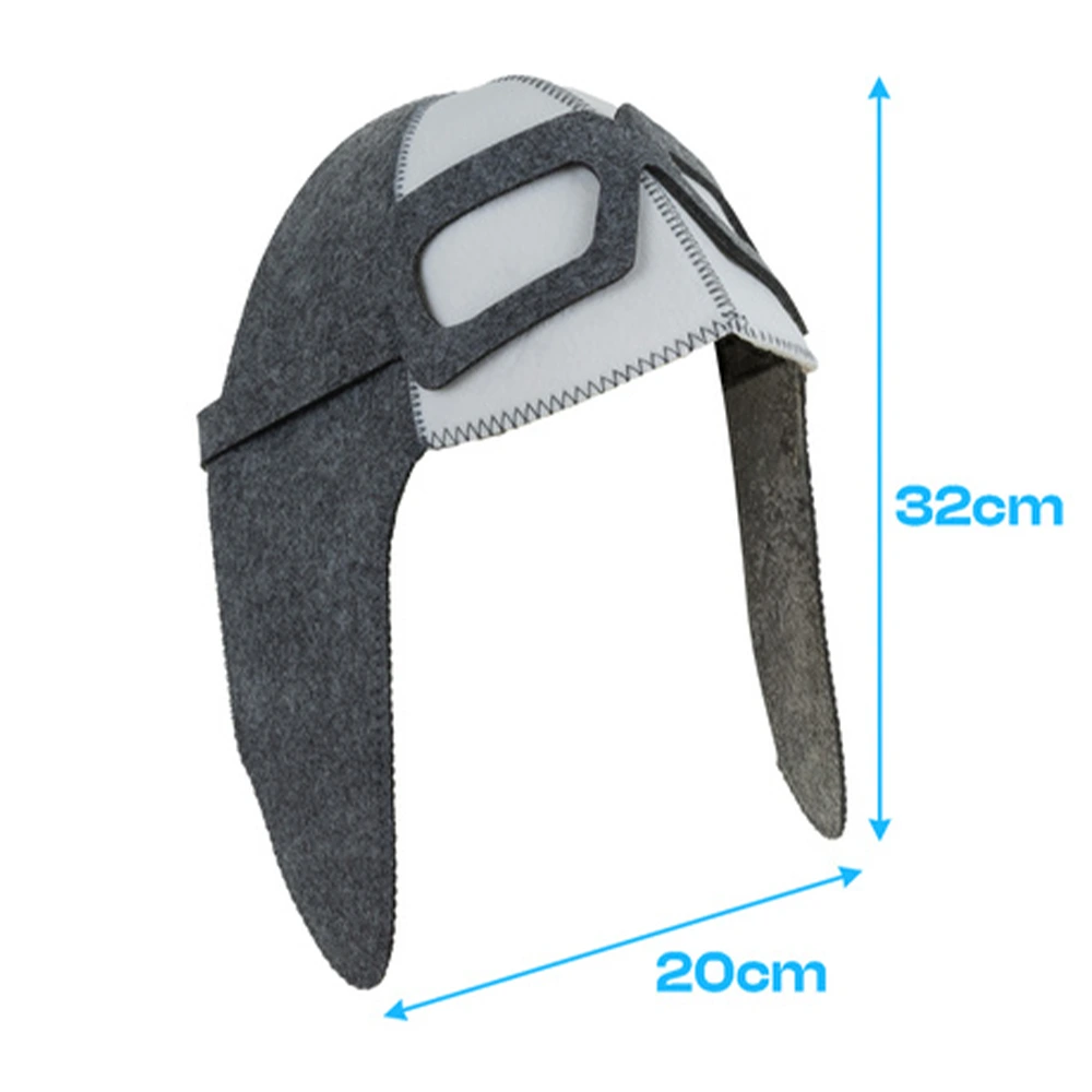 Plstená čiapka do sauny Aviator – pohodlná a priedušná ochrana