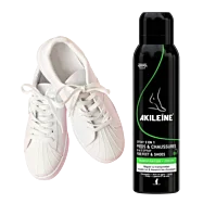 Sprej na nohy a topánky proti zápachu 3 v 1, Akileine Black - 150 ml