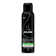 Sprej na nohy a topánky proti zápachu 3 v 1, Akileine Black - 150 ml