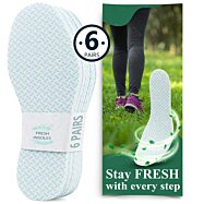 Antibakteriálne tenké vložky do topánok s vôňou, Fresh, 6 párov