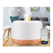 LED Aróma difuzér s diaľkovým ovládaním 300ml, tmavé drevo