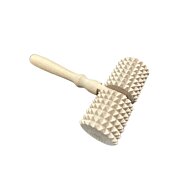 Drevený masážny ručný strojček s dvoma valčekmi,16 x 10 x 4,5 cm