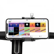 X-81 hliníkový držiak mobilu na bicykel čierna