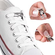 Elastické šnúrky bez viazania s kovovou sponou