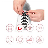 Elastické šnúrky do topánok s čiernymi magnetickými sponami Shoelaces