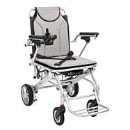 Elektrický skladací vozík pre imobilných SMART-TIM, strieborný - 115 kg