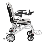 Elektrický skladací vozík pre imobilných SMART-TIM, strieborný - 115 kg