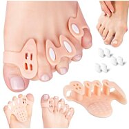 Gélový separátor na 5 prstov, na haluxy a prekrývajúce sa prsty, 10 x 9,5 cm