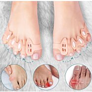 Gélový separátor na 5 prstov, na haluxy a prekrývajúce sa prsty, 10 x 9,5 cm