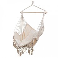 Brazílsky hojdací hamak s poduškami, závesné kreslo, 90x120x100 cm