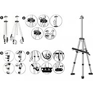 Hliníkový maliarsky stojan 160 cm + puzdro