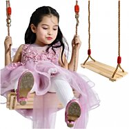 Detská záhradná drevená hojdačka