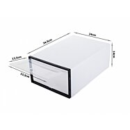 Priehľadný modulárny organizér na topánky 34,5 x 24 cm – Dokonalý poriadok vo vašom šatník