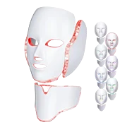 LED maska 7 farieb na tvár a krk – profesionálna fotónová terapia pre omladenie pleti