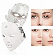 Nabíjateľná LED maska na tvár – 7-farebná fotónová terapia pre omladenie pleti