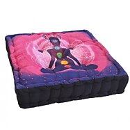 Meditačný podsedák Jogín 7 čakier štvorec, ružovofialový, 44 x 44 x 9 cm