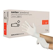 Jednorazové latexové rukavice Santex s púdrom - 100ks