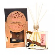 Organický difuzér s tyčinkami Rose & Geranium, 150 ml