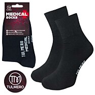Pánske nekopresné diabetické bavlnené ponožky, Tulmero Medical, čierne