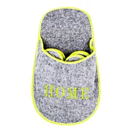 Súprava papúč pre hostí "HOME" v dekoratívnom obale – 4 páry 