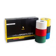 Bavlnené tejpovacie pásky Sports Tape Mix, 3,8cm x 9,1m, mix farieb, 36ks