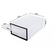 Priehľadný modulárny organizér na topánky 31 x 21 x 12,5 cm Dokonalý poriadok v šatníku