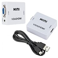 Redukcia VGA do HDMI s audio