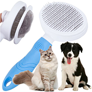 Samočistiaca kefa pre psov a mačky, modrá