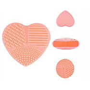 Silikónový čistič štetcov v tvare srdca