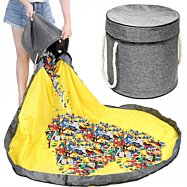 Skladací kôš na hračky s hracou podložkou 2 v 1 Blackbird