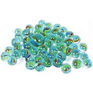 Sklenené retro guličky (karakasky) v sieťke 50 ks