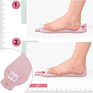 Meradlo na meranie detskej nohy pri výbere topánok