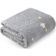 Svietiaca mäkká deka sivá, 150 x 180 cm