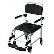 Sprchovací a WC vozík s mäkkým sedadlom – pre seniorov a pacientov