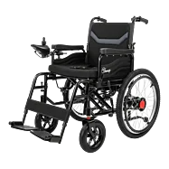 Skladací elektrický invalidný vozík 2×250 W, Li-ion 24 V/20 Ah, dojazd 15 km