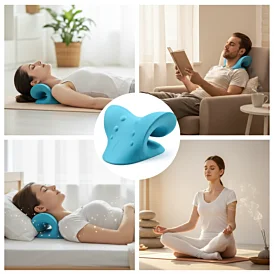 Ortopedický trakčný vankúš na úľavu od bolesti krku a šije