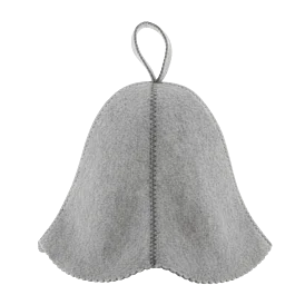 Saunová čiapka z filcu sivá – univerzálna ochrana do sauny