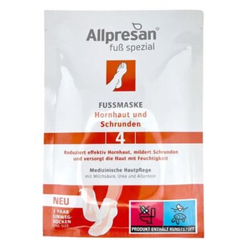 Allpresan 4® regeneračná maska na nohy na popraskanú a zrohovatenú pokožku, 1 pár