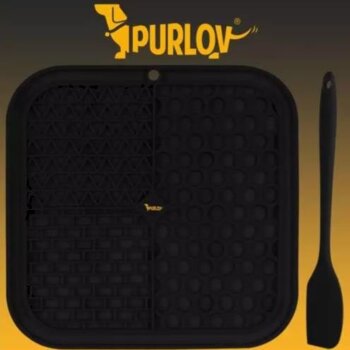 Antistresová podložka/podnos pre psa, čierna