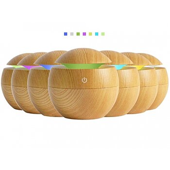 Aróma difuzér osviežovač a zvlhčovač vzduchu 200ml, svetlé drevo