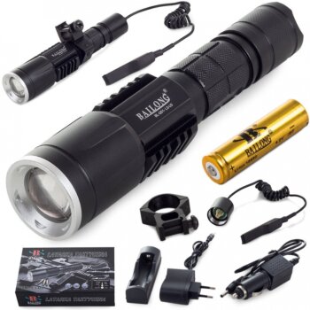 Taktická nabíjateľná baterka Q1 BAILONG XM-L T6