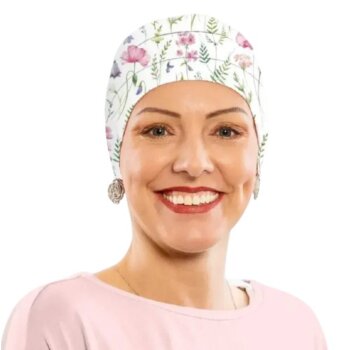 Čiapka po chemoterapii, dámska Canaver (2-vrstvová) flowy