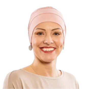 Čiapka po chemoterapii, dámska Canaver (2-vrstvová) ružová