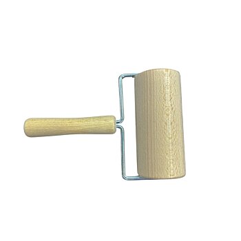 Drevený masážny ručný hladký valček - veľký, 19 x 12 x 6 cm